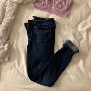 Dark denim jeans